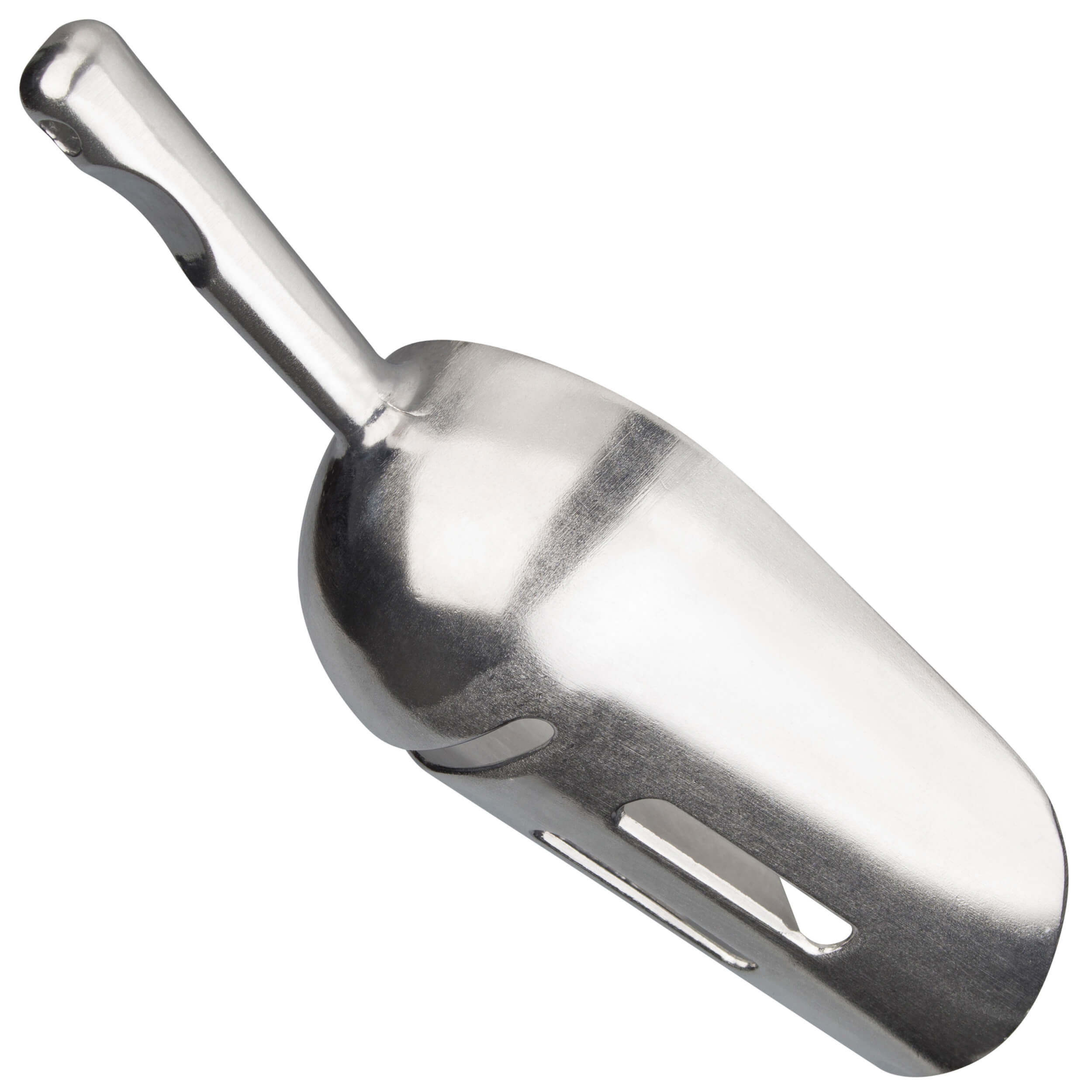 Ice scoop aluminum, slotted - 0,35l