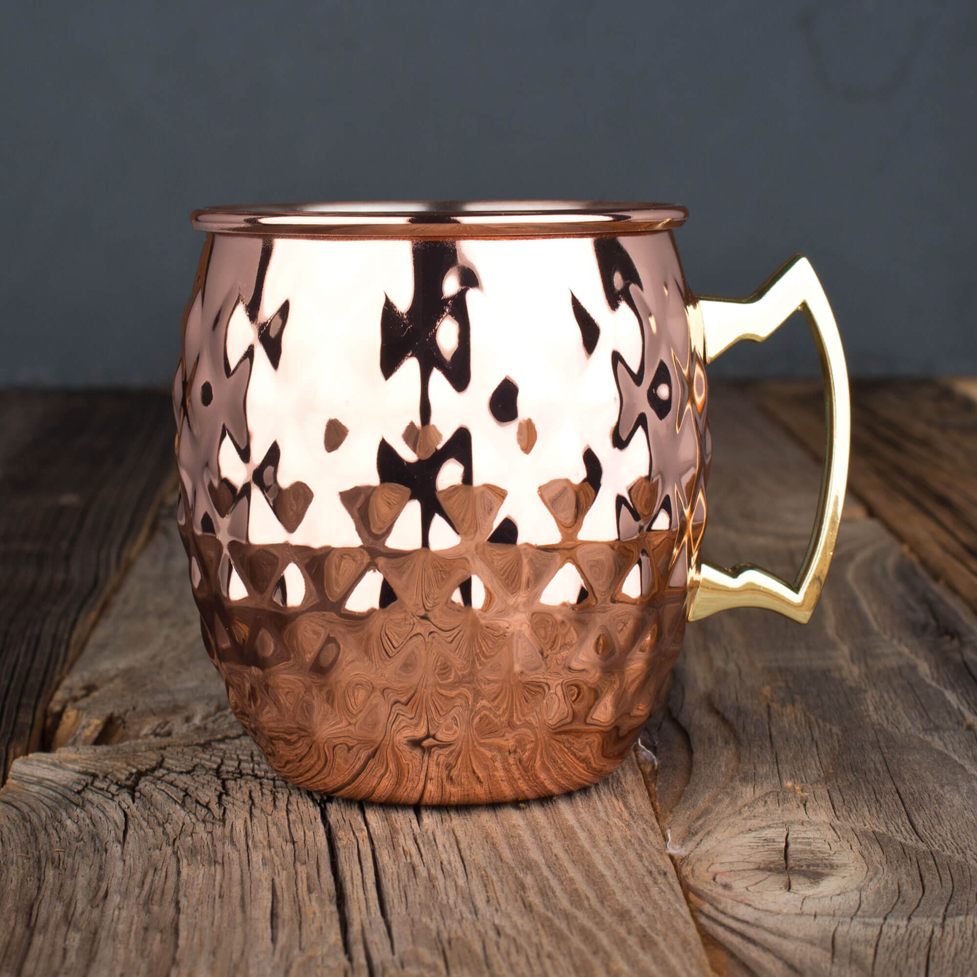 Moscow Mule pineapple mug, stainless steel copper-colored - 550ml