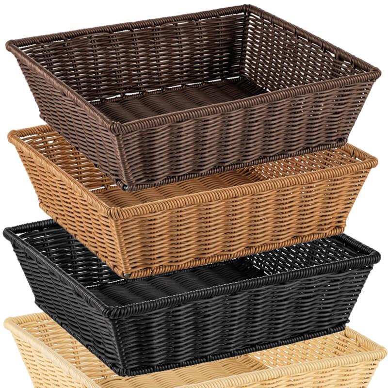 Polypropylene basket, 35,5x32,5x10cm (GN 2/3) - various colors Polypropylene basket, 35,5x32,5x10cm (GN 2/3) - various colors