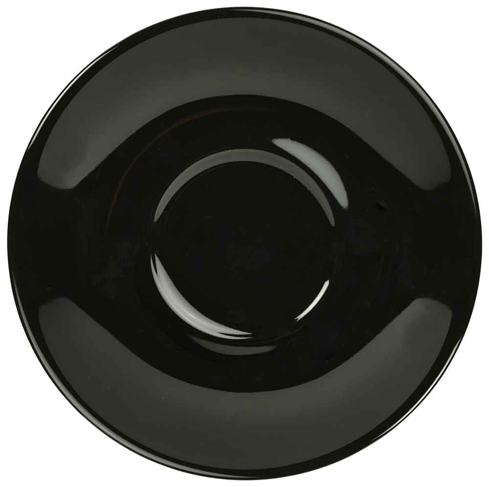 Saucer espresso cup black - 12cm (6 pcs.)