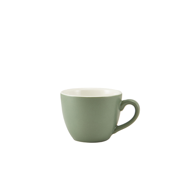 Espresso cup porcelain matte sage green – 90 ml (6 pcs.)