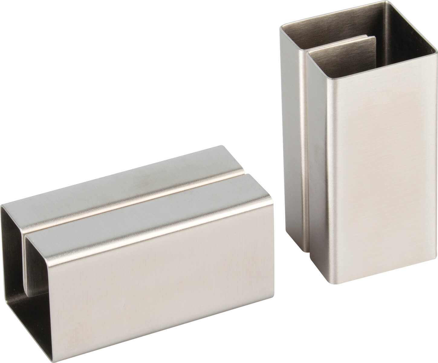 Menu holder, stainles steel - 8,5x4x4cm (2 pcs.)