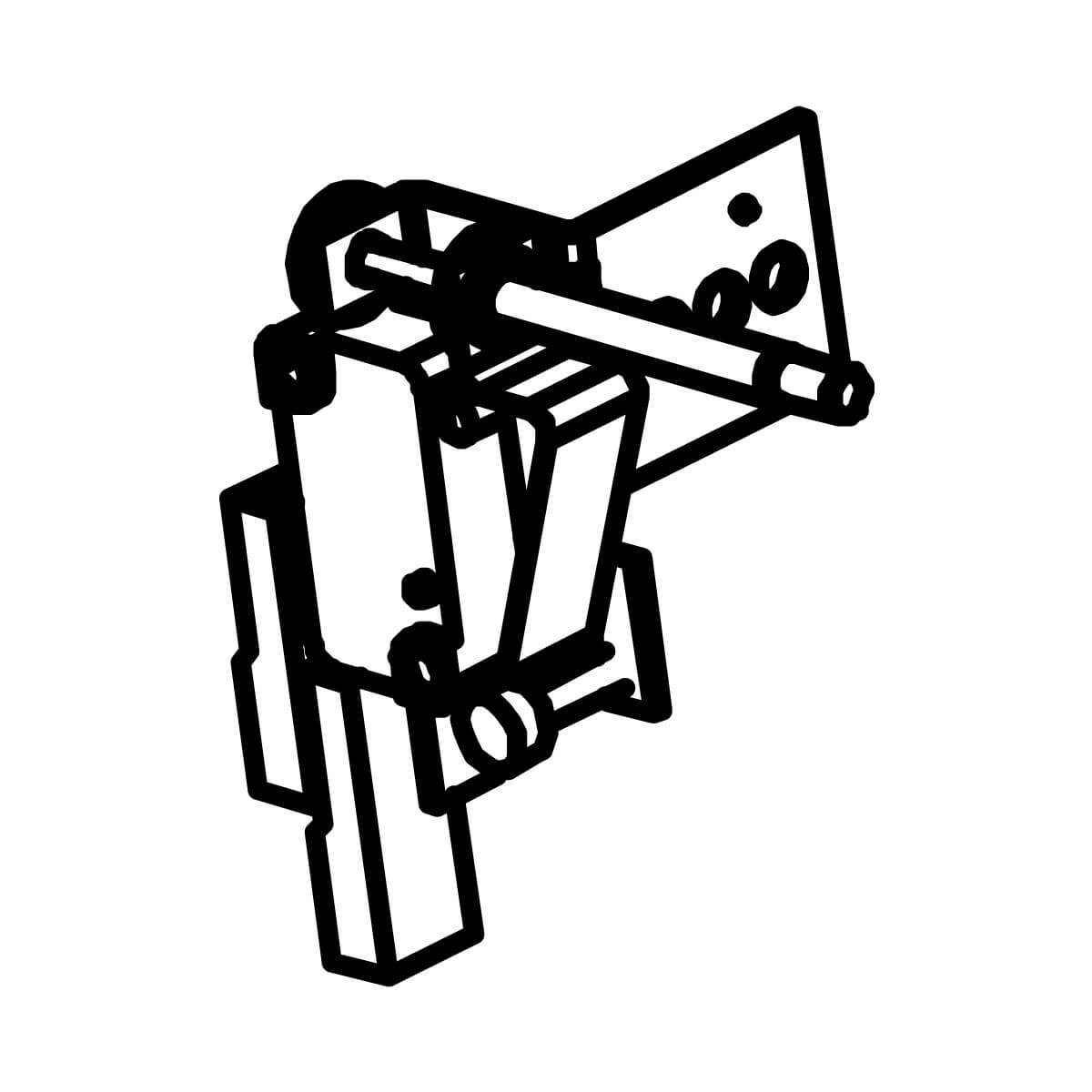 09165 - Santos #9 - Mount for lever safety detection