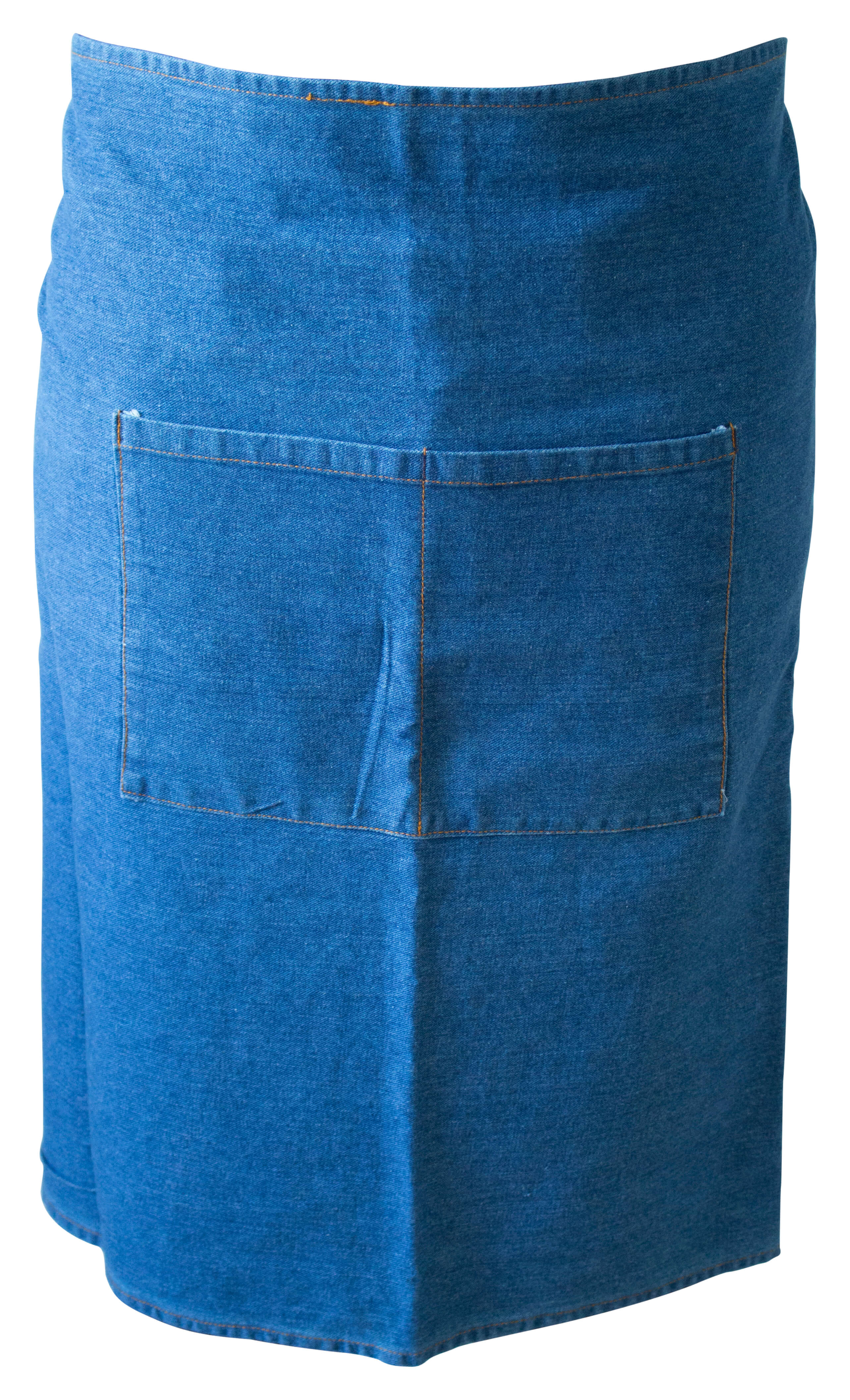 Bar Apron, denim, 70x90cm - washed (light)