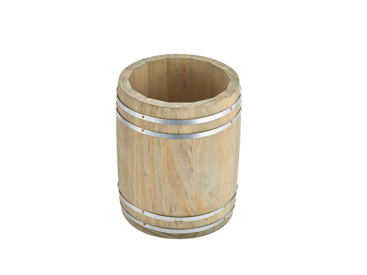 Miniature Wooden Barrel tall - 11,5x13,8cm