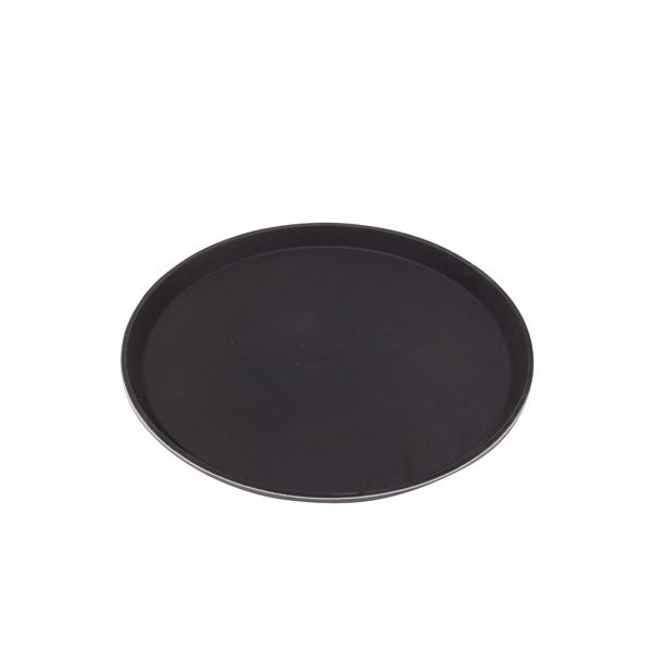 Non-slip tray, black fibreglass - 40,6cm Non-slip tray, black fibreglass - 40,6cm