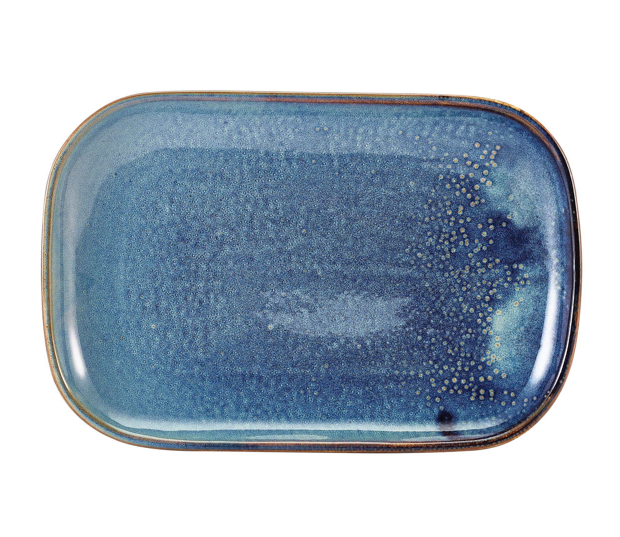 Rectangular Plate Terra Aqua Blue - 29x19,5cm (6 pcs.)