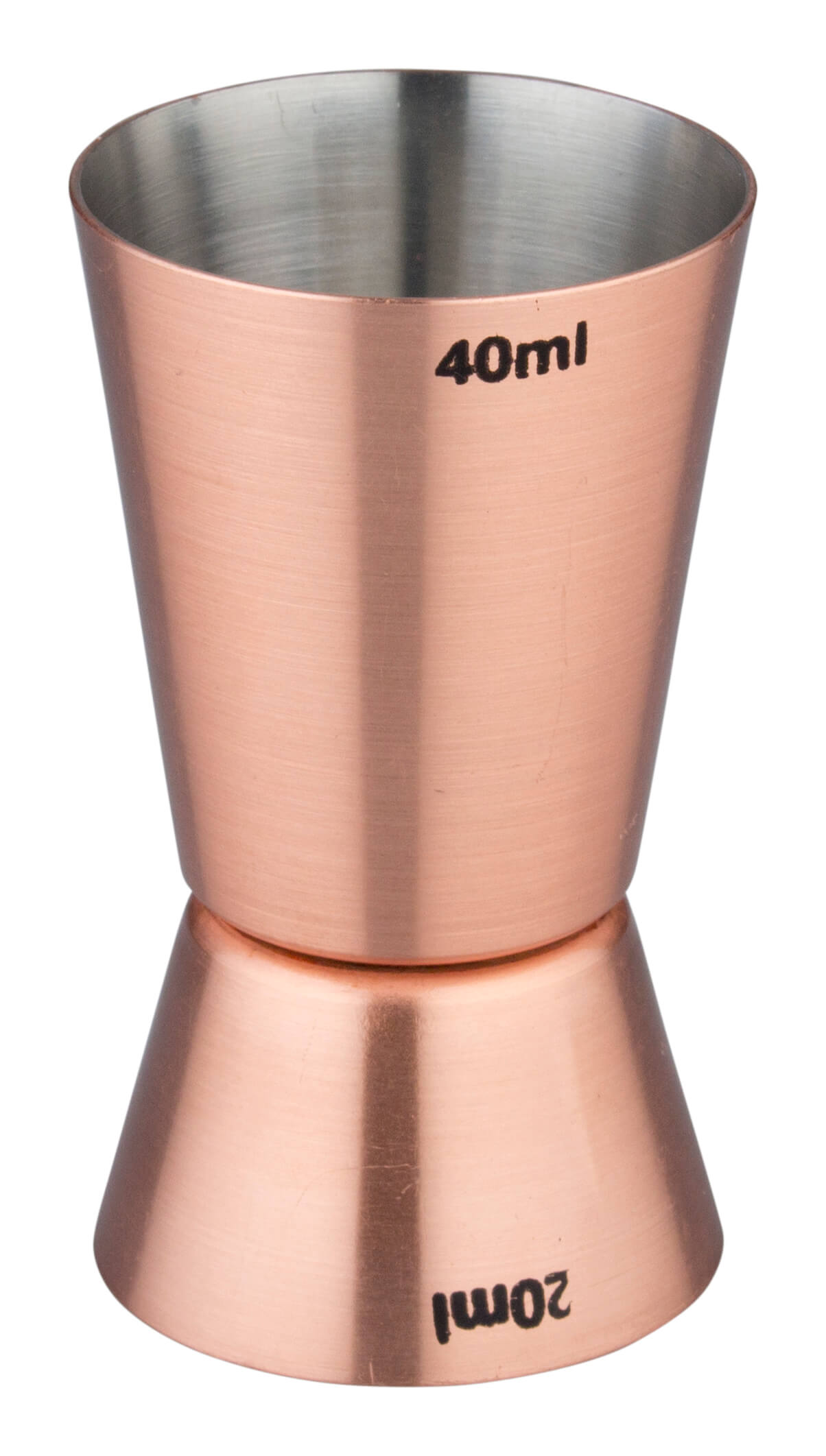 Double Jigger, copper colored, stainless steel (2/4cl)