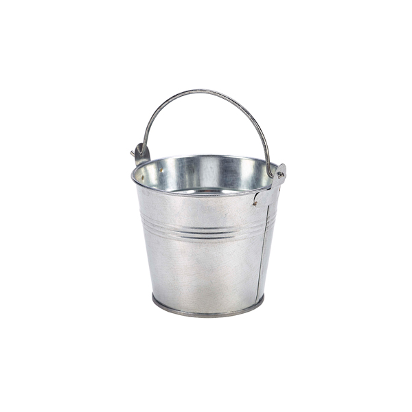 Serving bucket, galvanized steel - 10cm/500ml (12 pcs.)