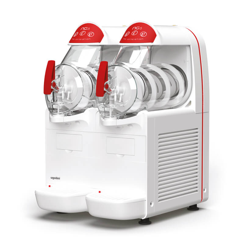 Slush ice machine Granitor® NG Easy 6-2 White R290, 2 x 6 liter containers