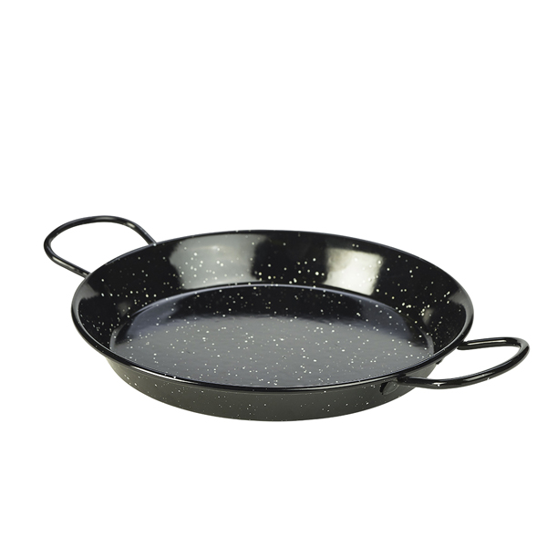 Paella pan, black enamel - 26cm (6 pcs.) Paella pan, black enamel - 26cm (6 pcs.)