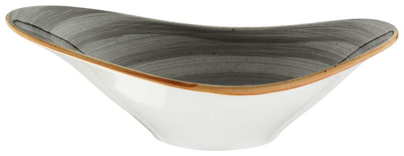 Bonna Aura Space Stream Bowl 27x19cm, 75cl grey - 6 pcs. Bonna Aura Space Stream Bowl 27x19cm, 75cl grey - 6 pcs.