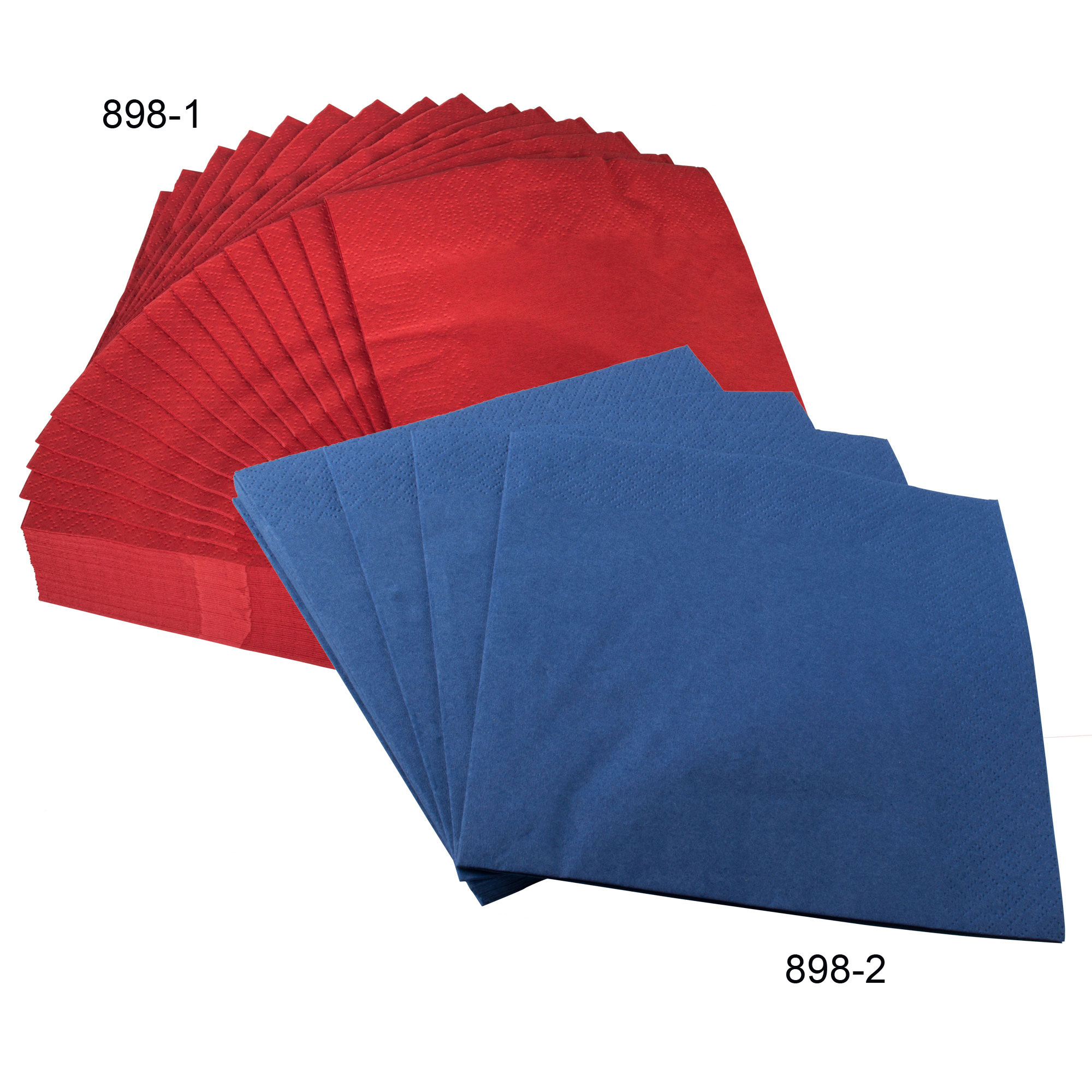 Pure pulp tissue, 3-plies, 33 x 33cm - various colors (250pcs.)
