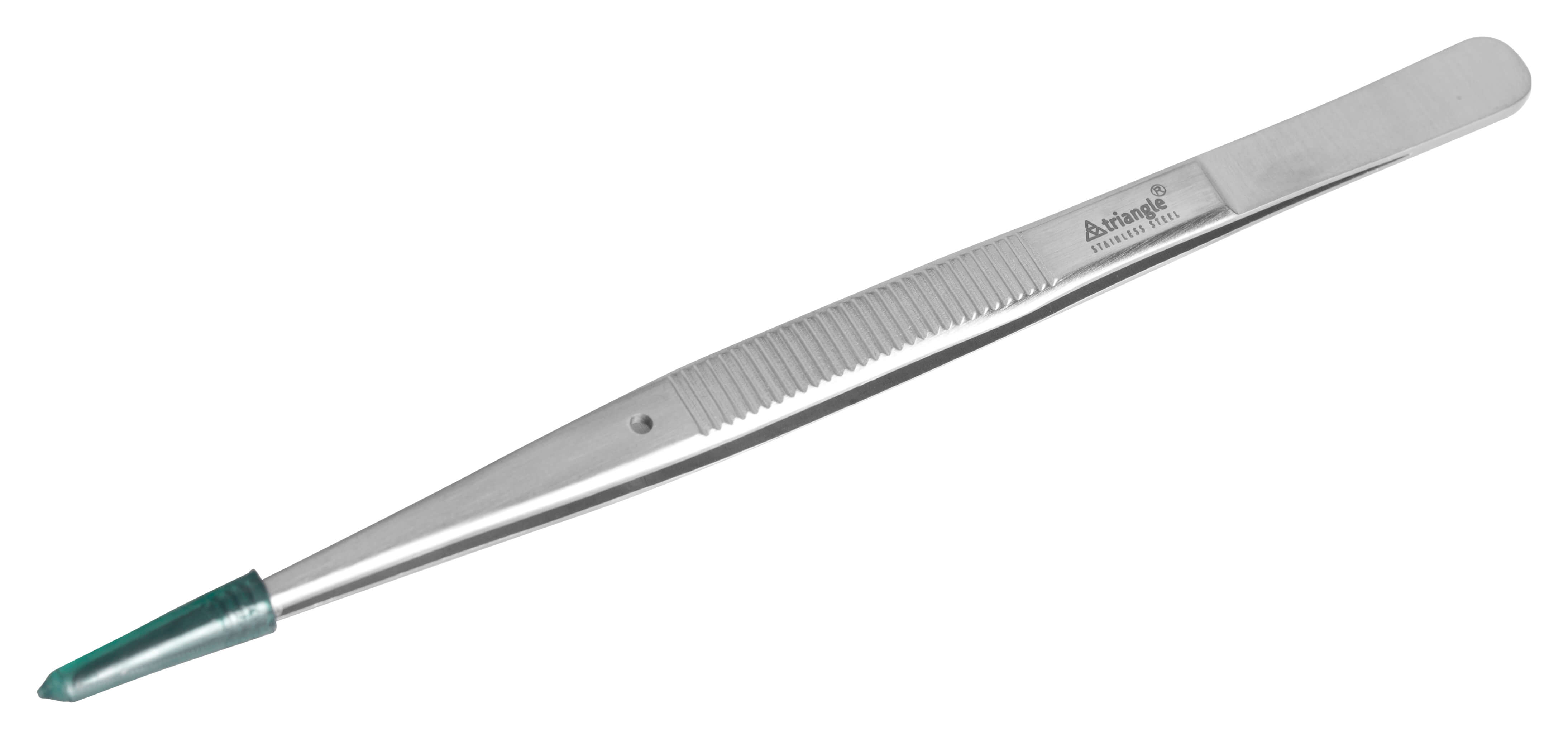 Stainless steel tweezers, Triangle - 15cm