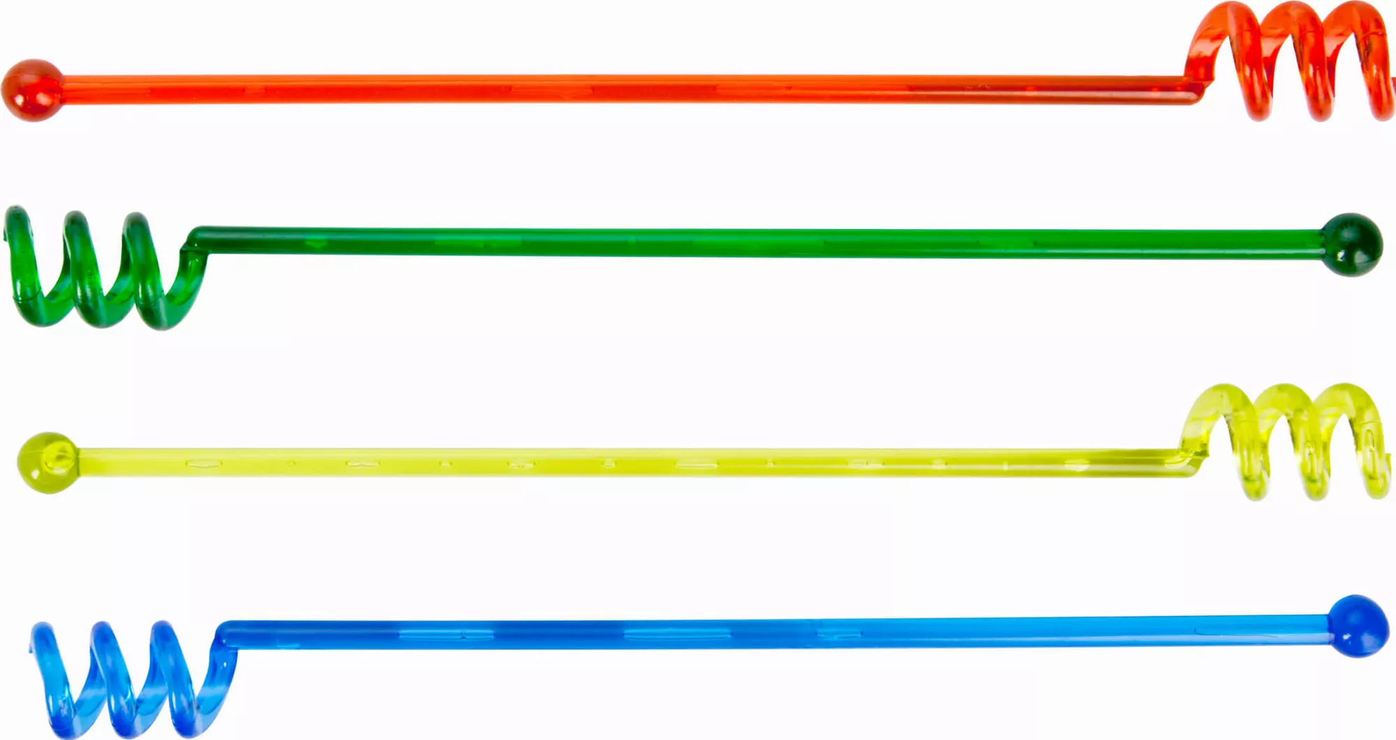 Squirl head stirrer assorted - 1,5 x 18,5cm (250pcs.) Squirl head stirrer assorted - 1,5 x 18,5cm (250pcs.)