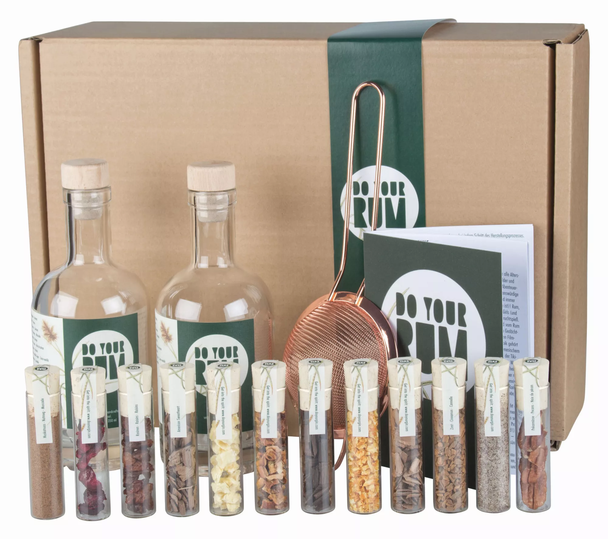 DO YOUR RUM Rum Making Kit Diy Adult Gift Kits Cool Fathers Day Gift  Bartender Gift Basket Gift for Men & Women 12 Botanicals 