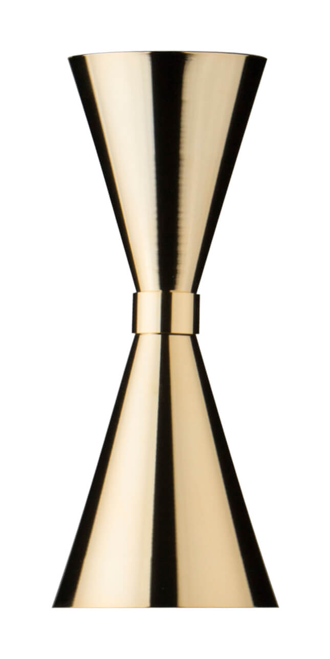 Jigger Mr. Slim, gold-colored - stainless steel (30/60ml)