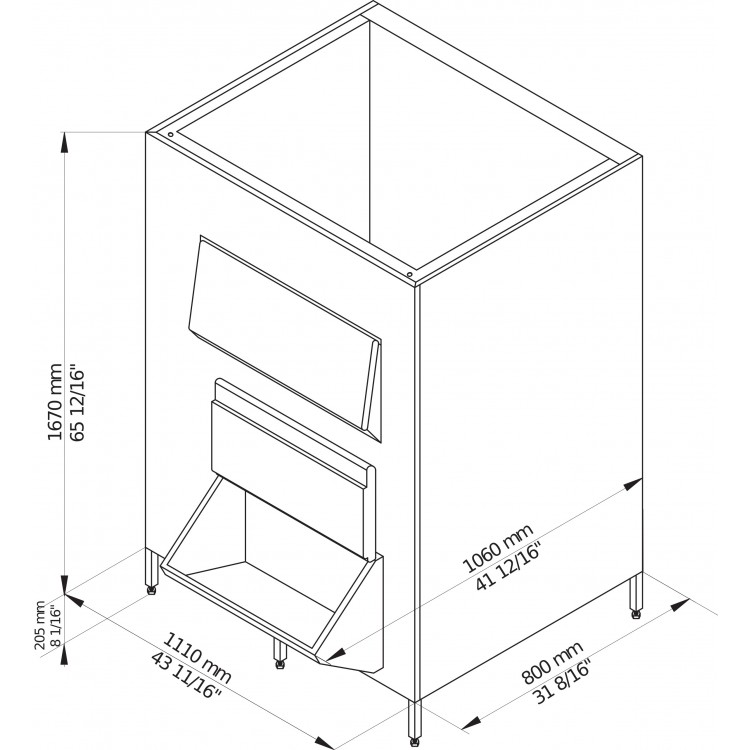 Brema container BIN 550V DS Brema container BIN 550V DS