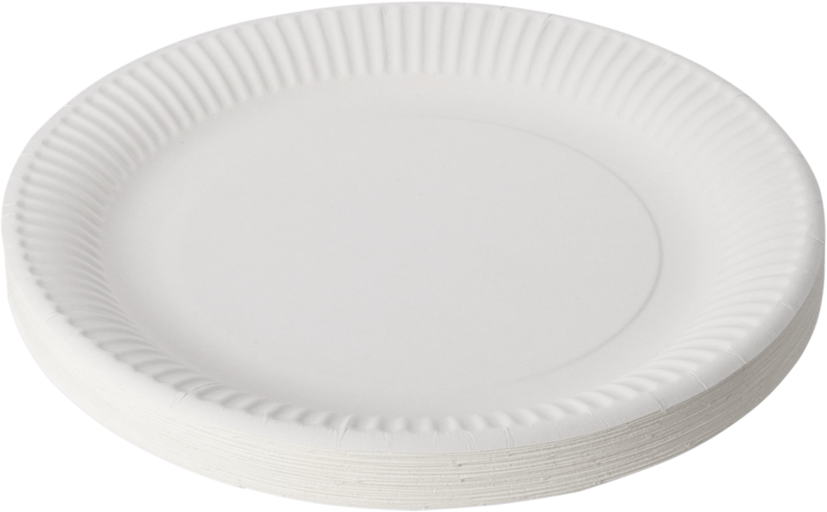 Paper plates white, Ø 23cm, 25 pieces