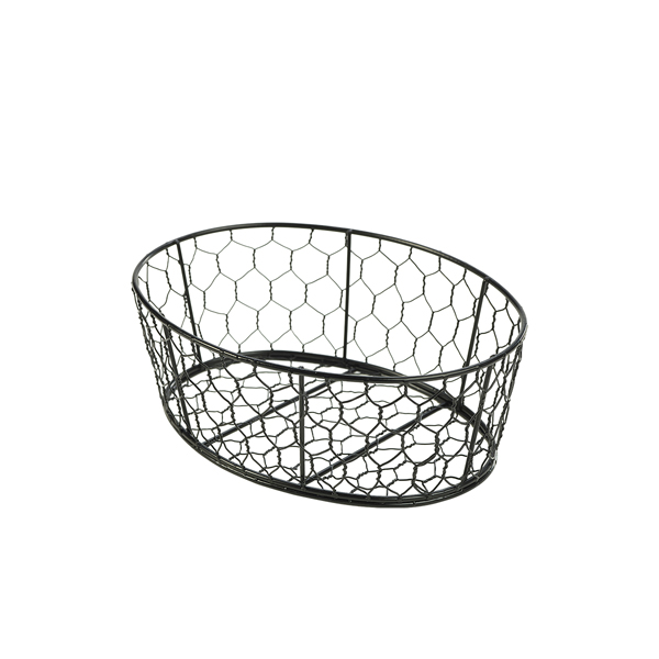 Wire basket black - 24x18x8,5cm (6 pcs.) Wire basket black - 24x18x8,5cm (6 pcs.)