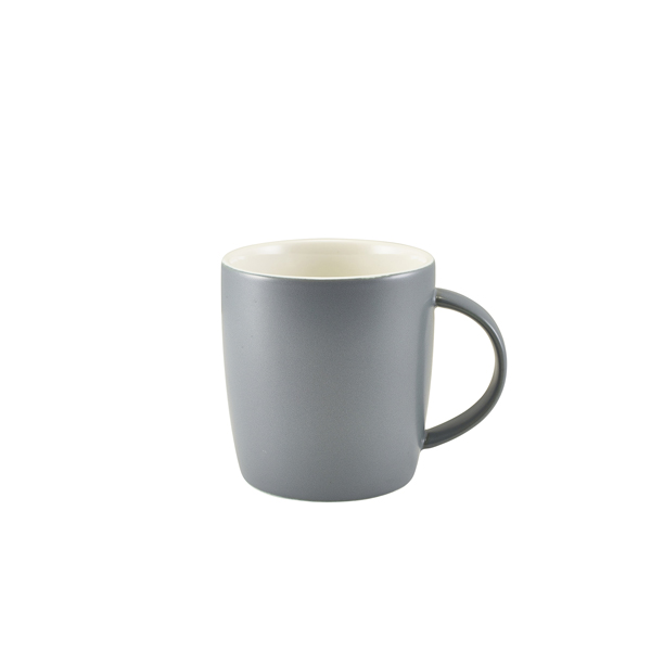Mug porcelain matte gray – 350 ml (6 pcs.)