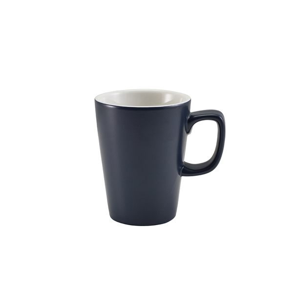 Latte mug porcelain matte blue – 340 ml (6 pcs.)