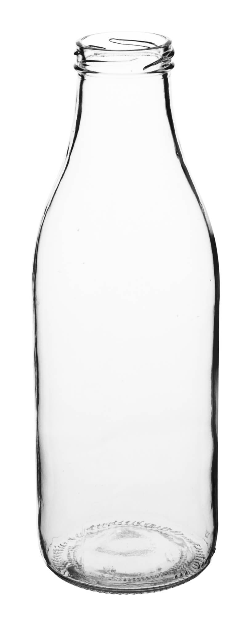 Glass bottle - wide mouth clear 1000ml