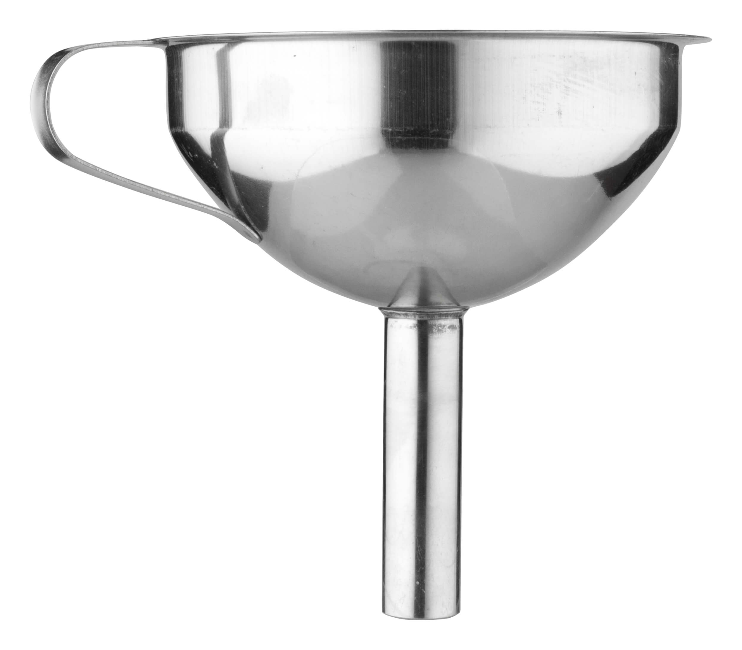 Bottle funnel with strainer - stainless steel