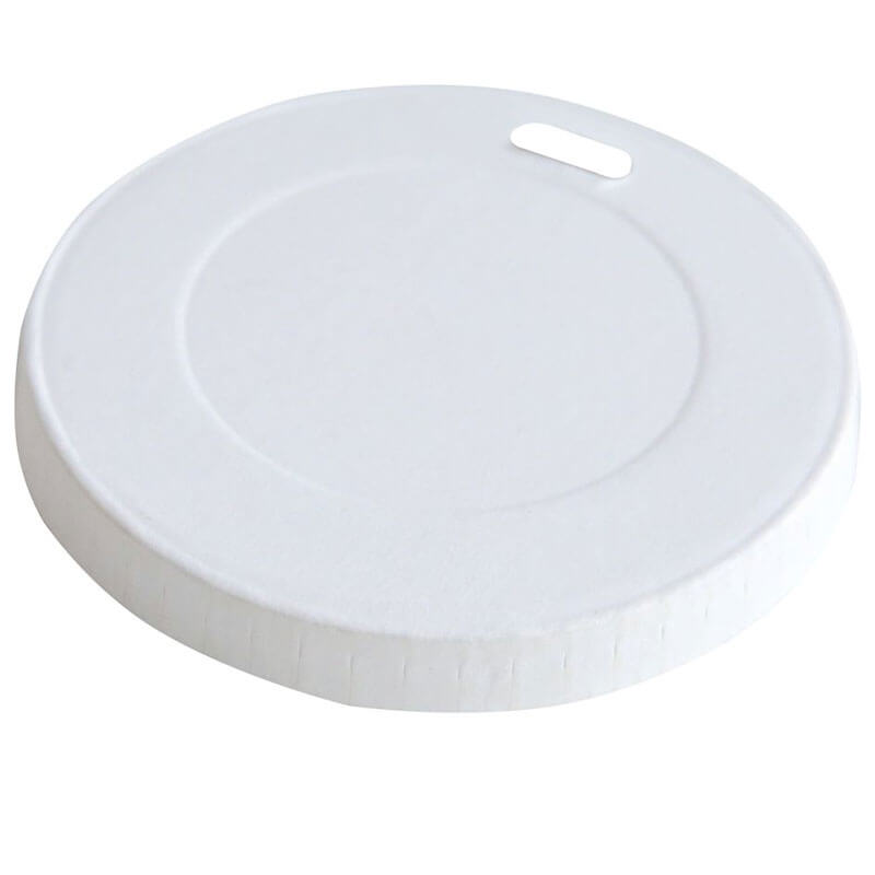 Flat lids for paper cups, paperboard white - 9cm (50 pcs.) Flat lids for paper cups, paperboard white - 9cm (50 pcs.)