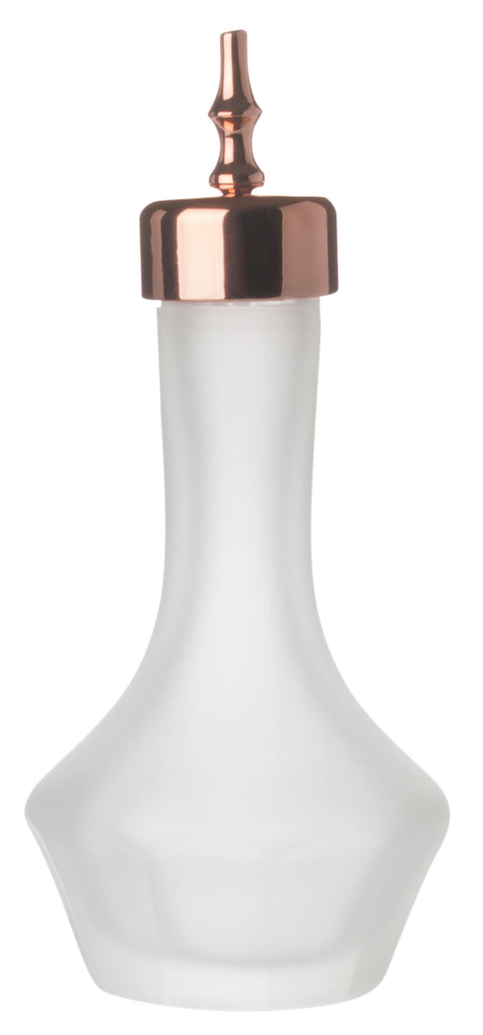 Bitters bottle frosted, Prime Bar, copper-colored lid - 30ml