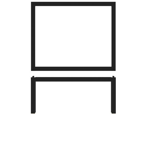 GN 1/2 Riser Luxor, black steel - 32,5x26,5x17cm GN 1/2 Riser Luxor, black steel - 32,5x26,5x17cm