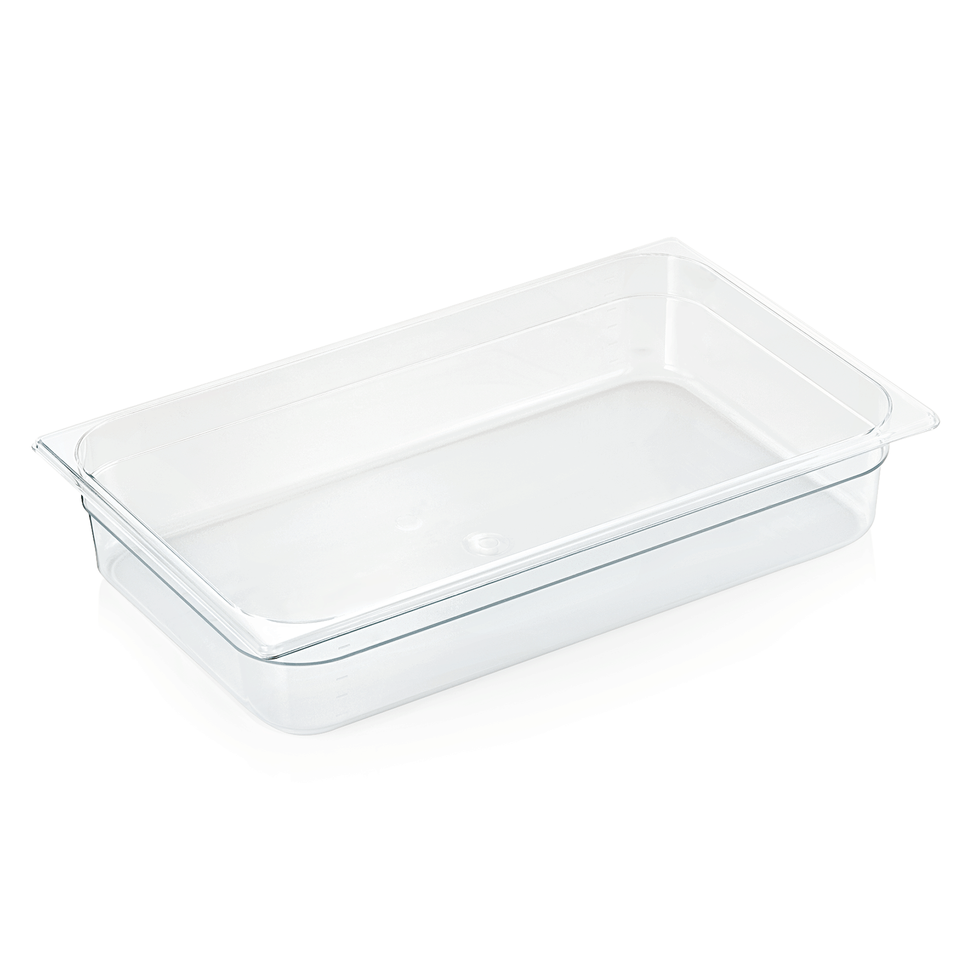 GN 1/1 container with scale, polycarbonate transparent - H 10cm (GN 94 series)