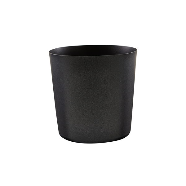Serving Cup stainless steel metallic black - 8,5x8,5cm/420ml (12 pcs.) Serving Cup stainless steel metallic black - 8,5x8,5cm/420ml (12 pcs.)