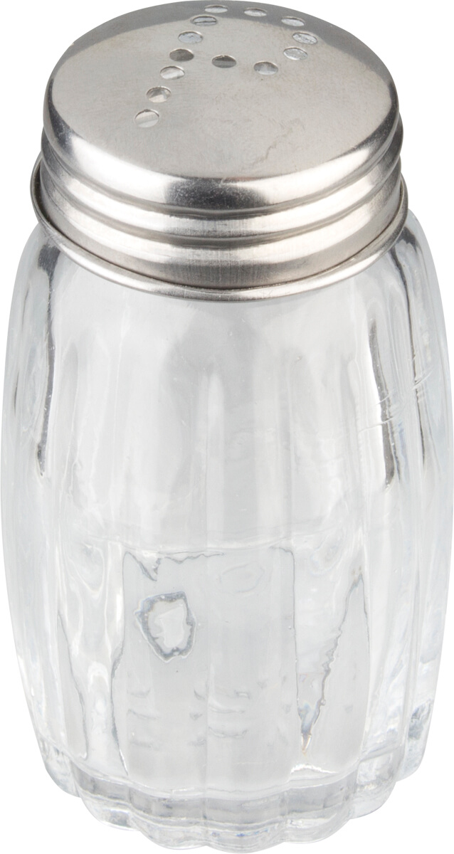 Pepper caster bulbous - glass (7,5cm)