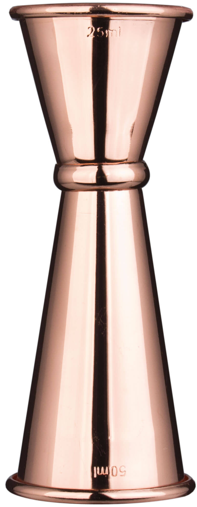 Jigger copper colored - stainless steel (25/50ml)