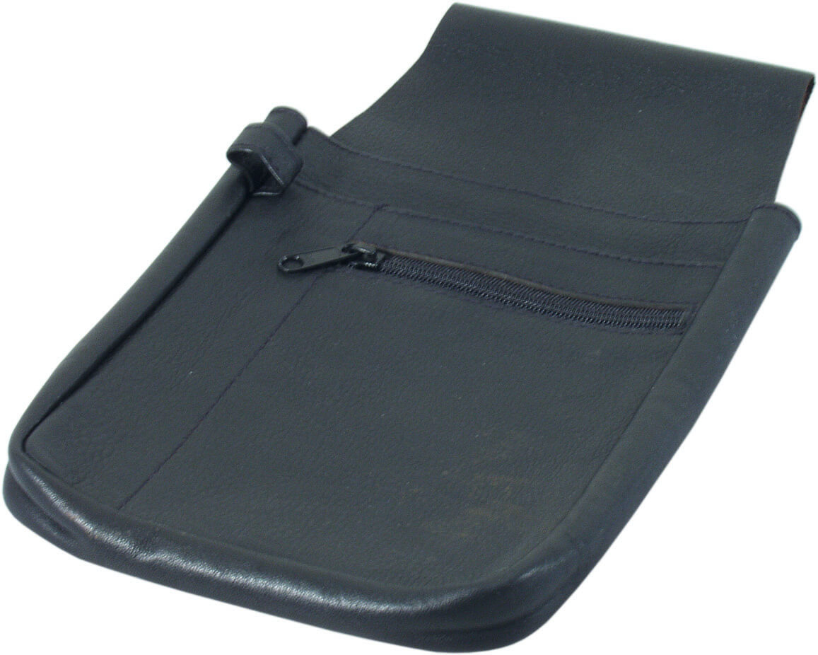 Pouch imitation leather, black