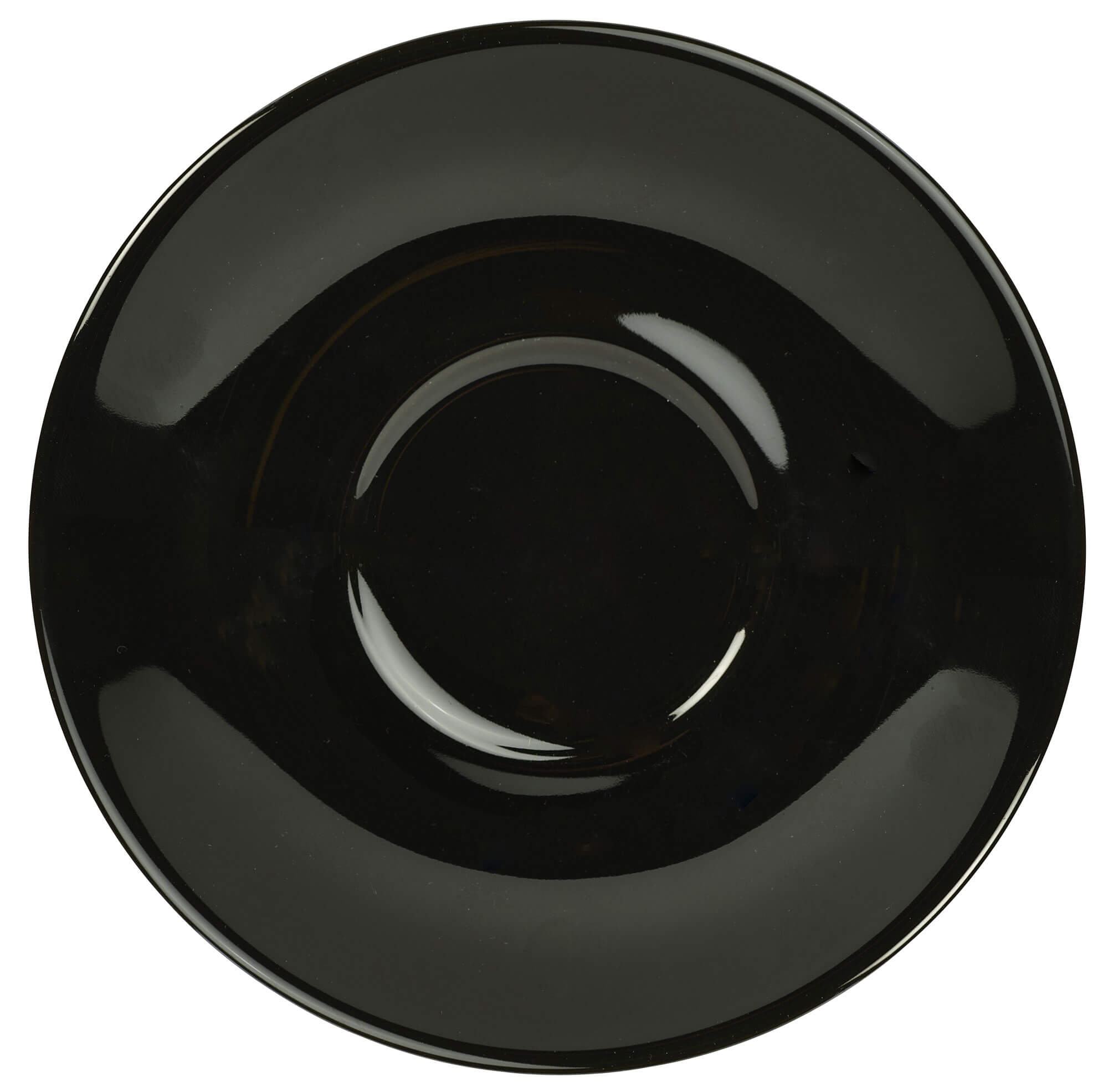Saucer black - 16cm (6 pcs.)