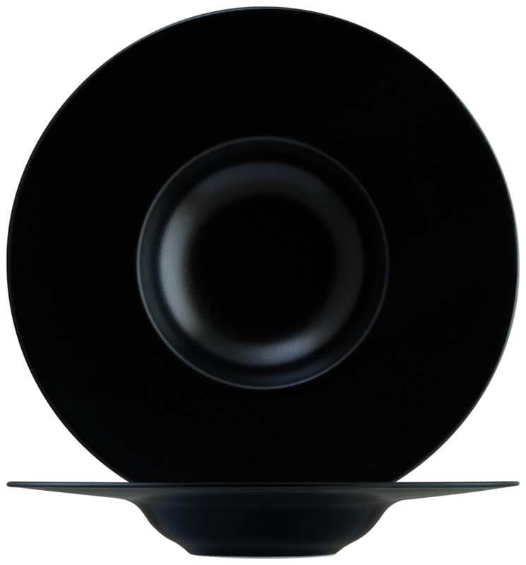 Bonna Notte Neat pasta plate 30cm black - 6 pcs. Bonna Notte Neat pasta plate 30cm black - 6 pcs.