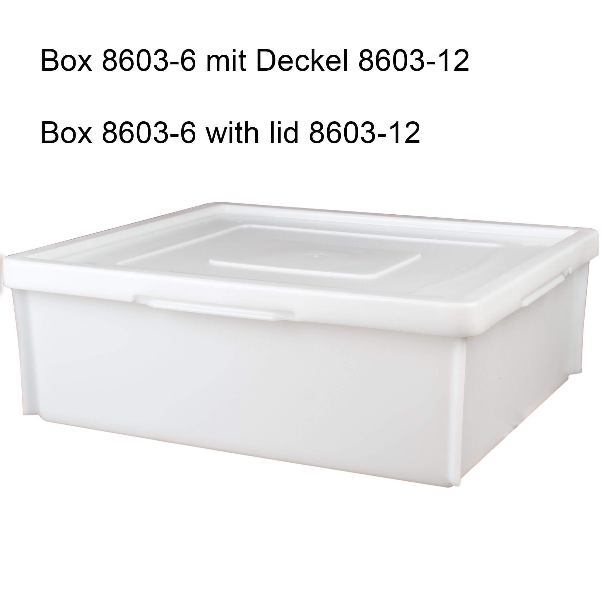 Lid for stacking and transport container Classic white - 525x455x30mm