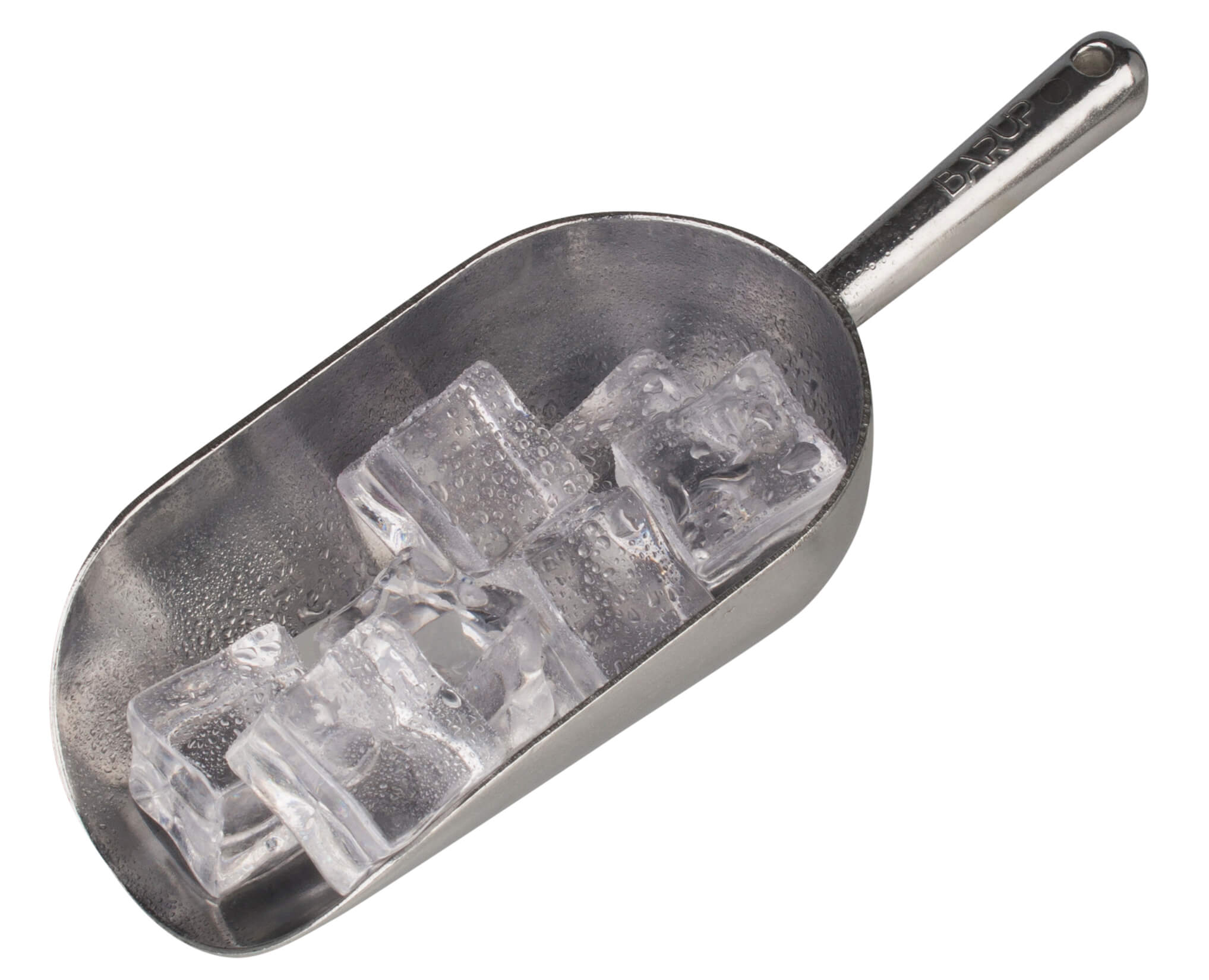 Ice scoop aluminum, slotted - 0,35l