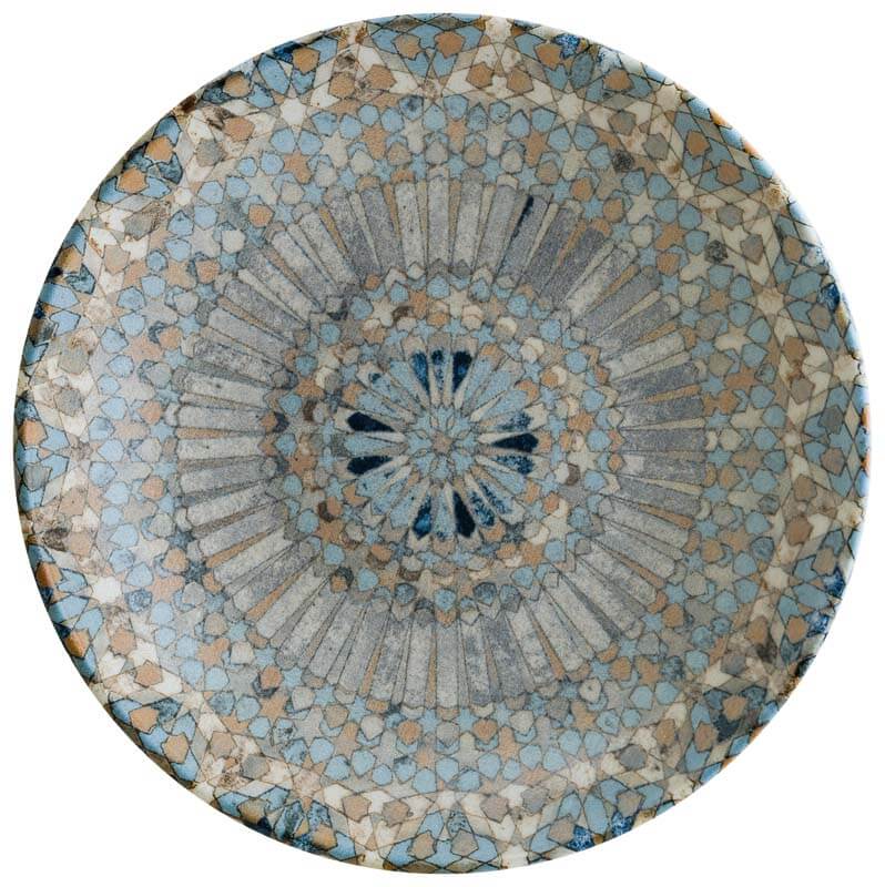Bonna Luca Mosaic Bloom deep plate 25cm multicoloured - 6 pcs.