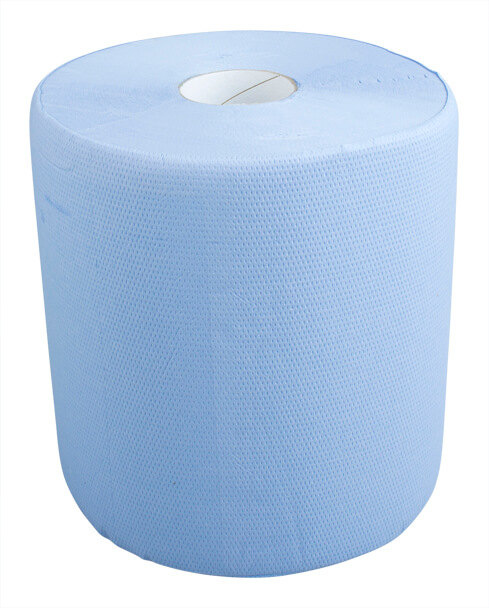 Cleaning paper roll, blue, 2-ply - 450 sheets