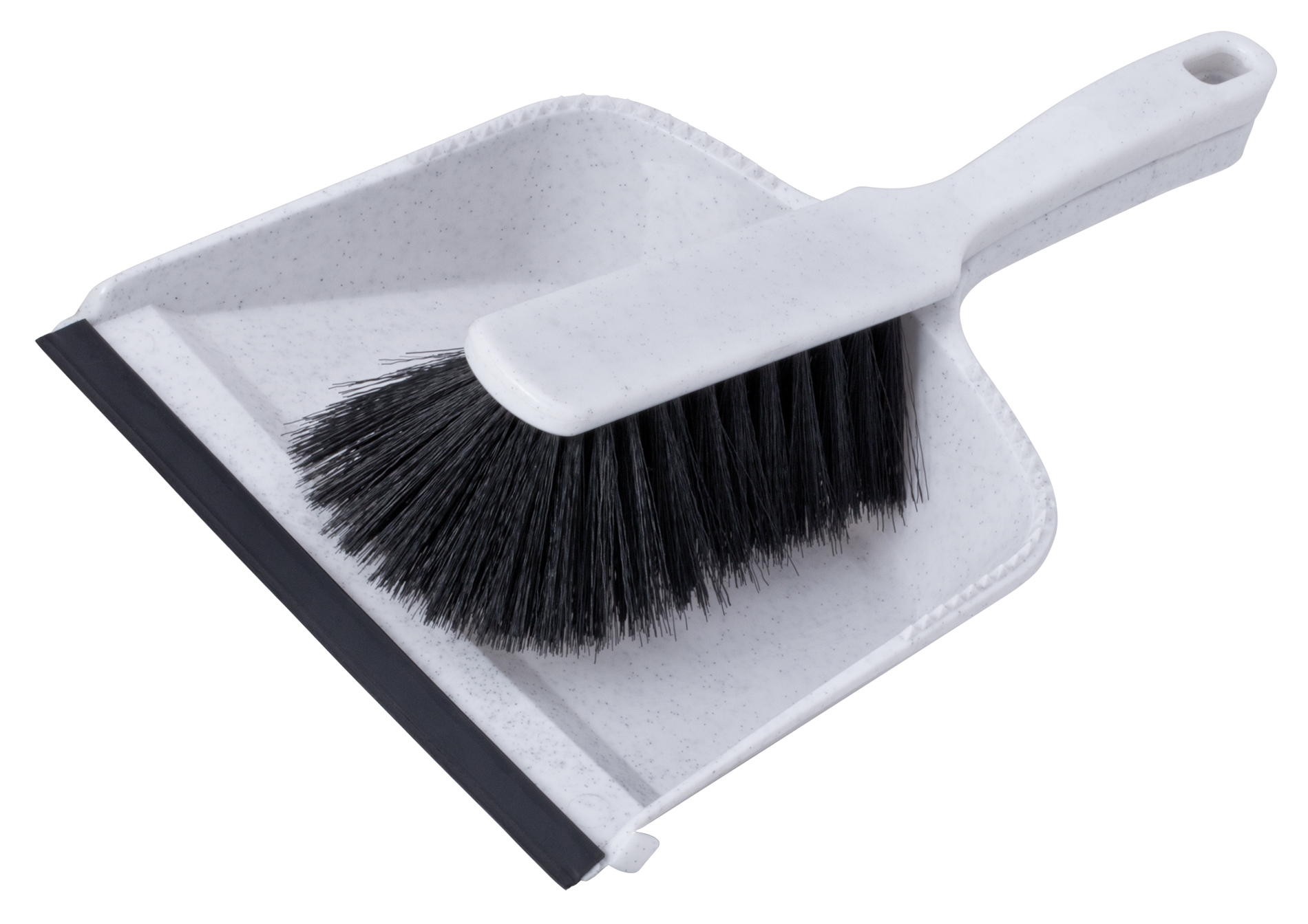 Dustpan and brush, plastic - various colours