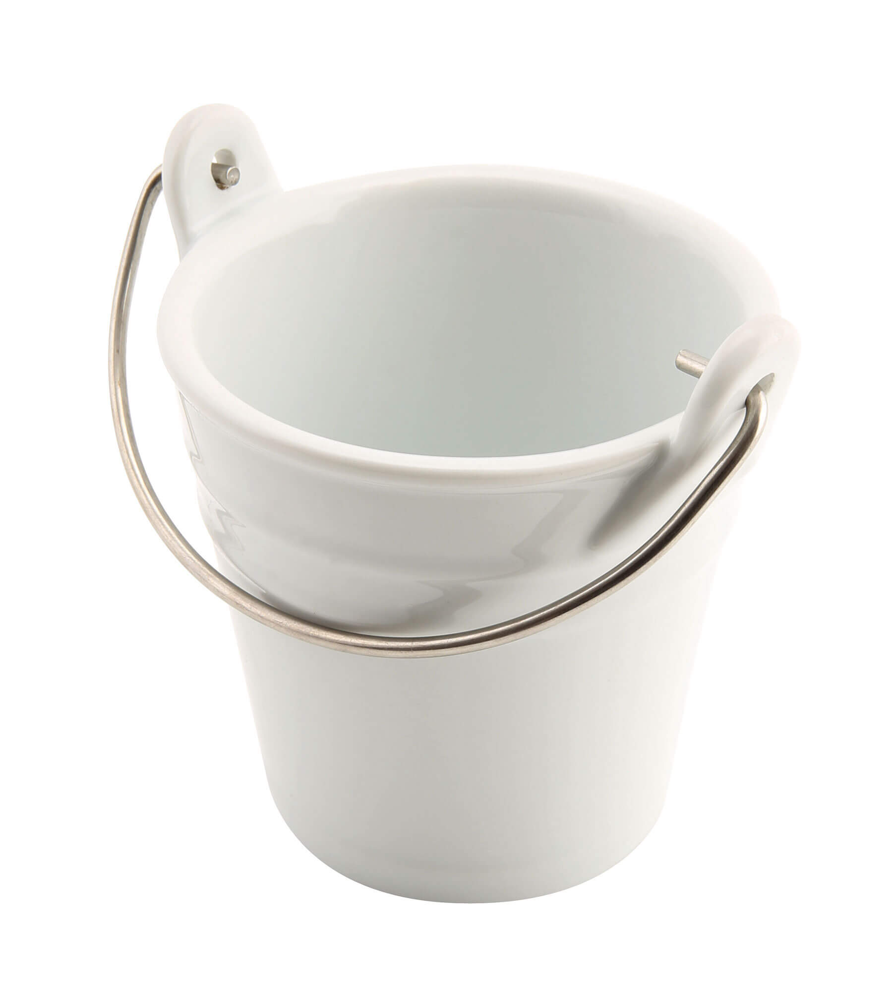 Ceramic bucket white - 250ml