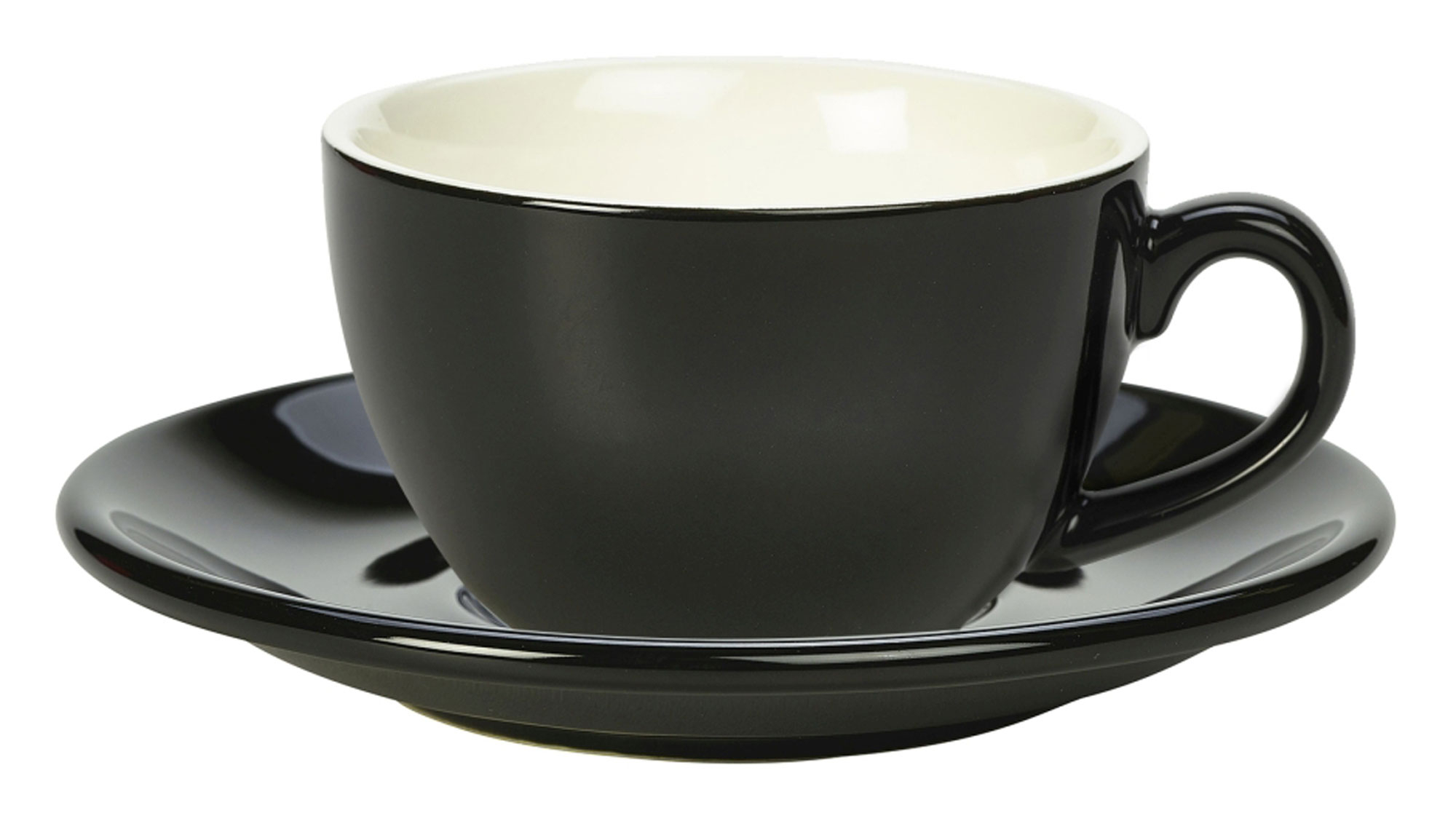 Saucer black - 13,5cm (6 pcs.)