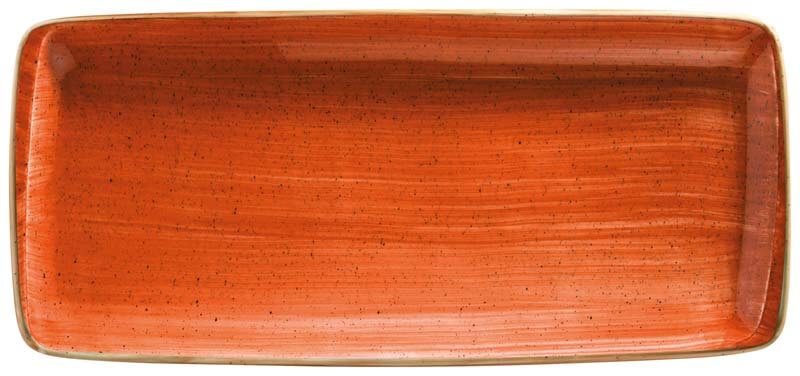 Bonna Aura Terracotta Moove Plate 34x16cm orange - 12 pcs.