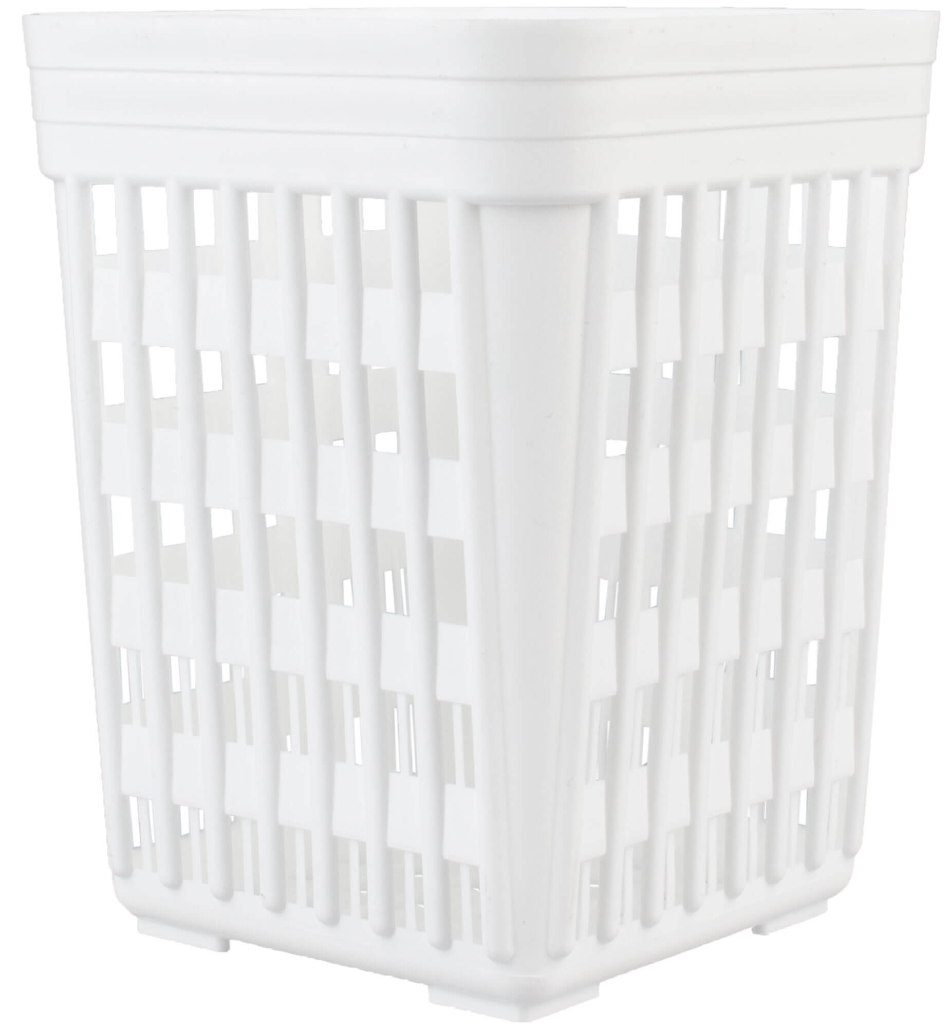 Cutlery basket, white plastic PP - 13,8x10,8cm