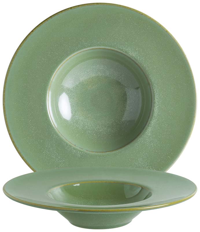 Bonna Sage Banquet Pasta plate 28cm green - 6 pcs. Bonna Sage Banquet Pasta plate 28cm green - 6 pcs.