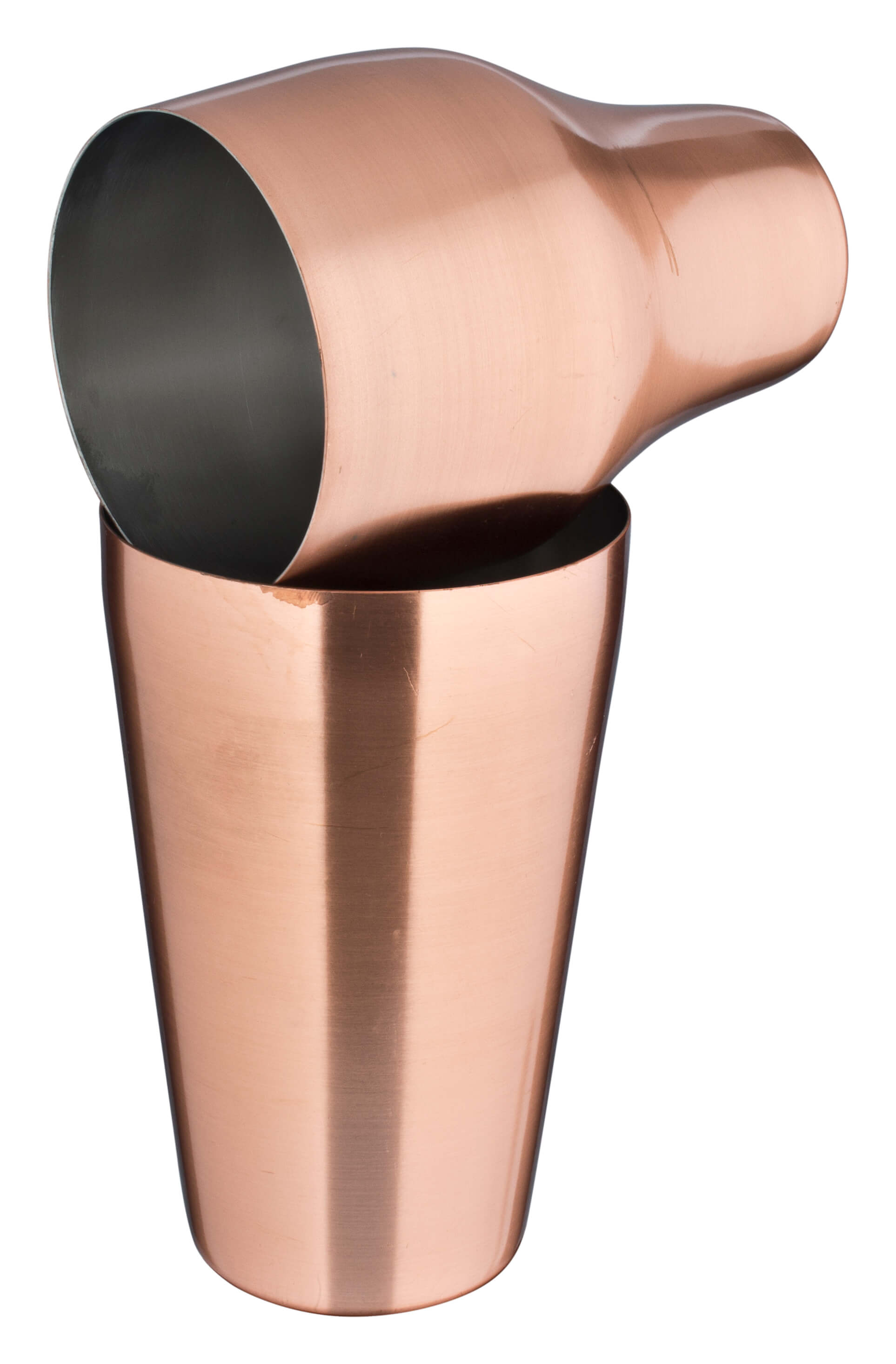 French Cocktail Shaker, copper colored matt, 500ml - irregular stock