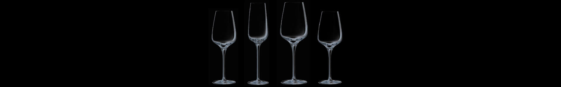 Wine and champagne glasses from the Sublym series by Chef & Sommelier.